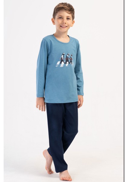 Erkek Çocuk Uzun Kol Pijama Takım(9/10-15/16) , 405310