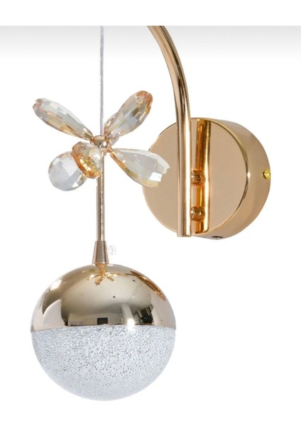Luxury Modern Şık Tasarım LED Aplik Gold (Pilli Değildir) 3 Renk (Sarı-Günışığı-Beyaz) fiyatları
