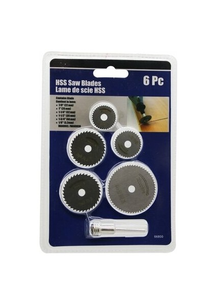 6 Parça Mini Yuvarlak Testere Bıçakları 22-44MM