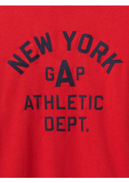 Erkek Kırmızı Vintagesoft New York Gap Logo Sweatshirt modelleri