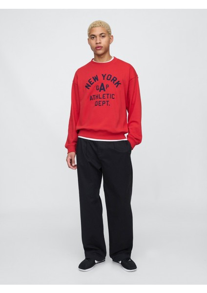 Erkek Kırmızı Vintagesoft New York Gap Logo Sweatshirt indirimleri