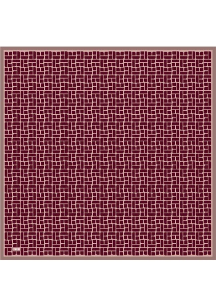 Tivil İpek Eşarp 4062 - 37 Bordo Karışık Desen