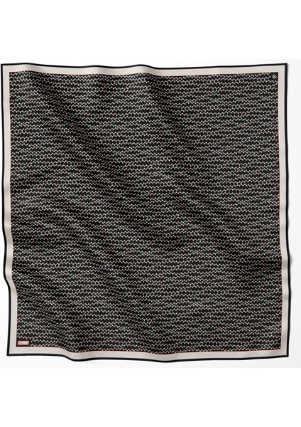 Tivil İpek Eşarp 4128 - 85 Siyah Karışık Desen modelleri