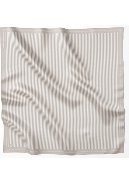 Tivil İpek Eşarp 4115 - 02 Krem Karışık Desen