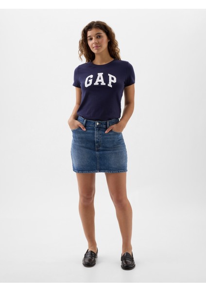 Kadın Lacivert Gap Logo T-Shirt modelleri