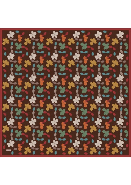 Tivil Ipek Eşarp 4045-81 Bordo Karışık Desen