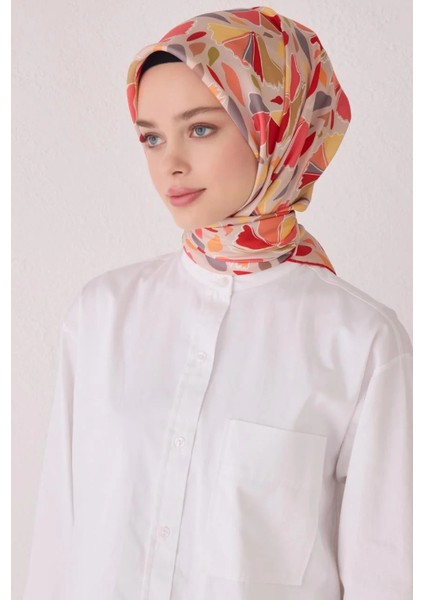 Tivil Ipek Eşarp 4049-39 Vizon Karışık Desen