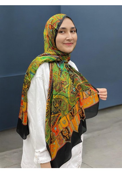 Ethnıc Vual Şal - Lacivert - 4456-17