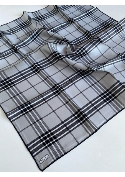 Tivil İpek Eşarp 4122 - 03 Gri Karışık Desen modelleri