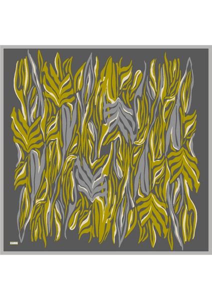 Tivil İpek Eşarp 4034 - 32 Füme Karışık Desen