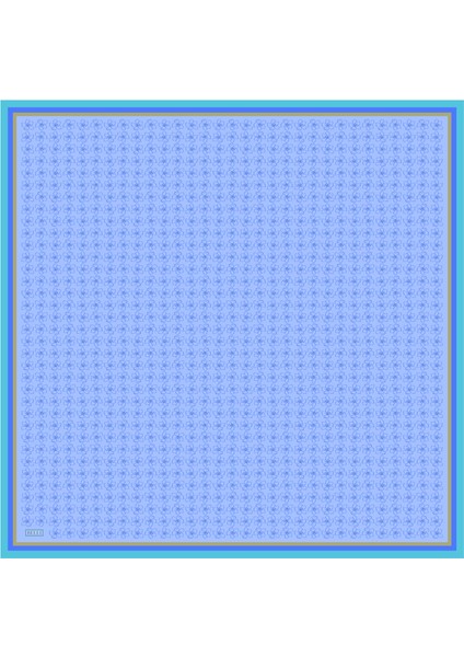 Tivil İpek Eşarp 4058 - 08 Mavi Karışık Desen