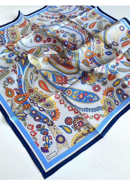 Tivil İpek Eşarp 4111 - 31 Gri Karışık Desen modelleri