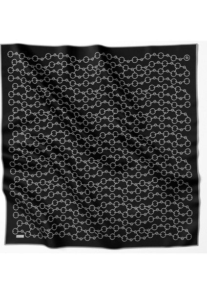 Tivil İpek Eşarp 4109 - 01 Siyah Karışık Desen modelleri