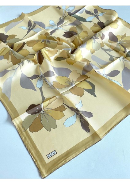 Tivil İpek Eşarp 4100 - 34 Sarı Karışık Desen fiyatları