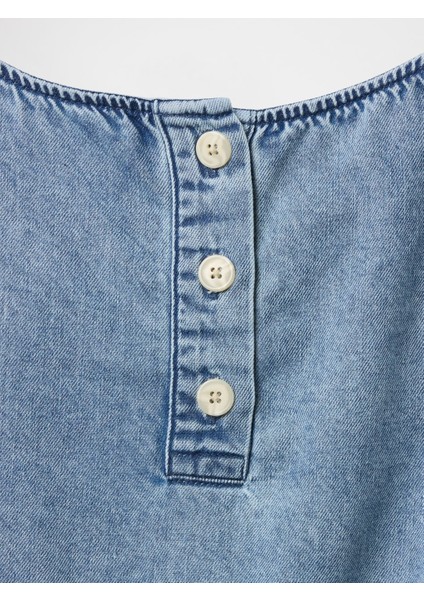 Kadın Mavi Ultrasoft Denim Bluz modelleri