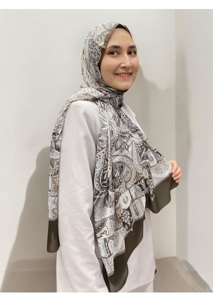 Ethnıc Vual Şal - Kahverengi - 4456-12