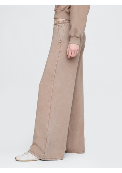 Kadın Pembe Vintagesoft Wide-Leg Baggy Eşofman Altı