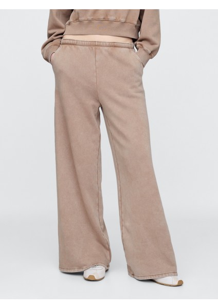 Kadın Pembe Vintagesoft Wide-Leg Baggy Eşofman Altı