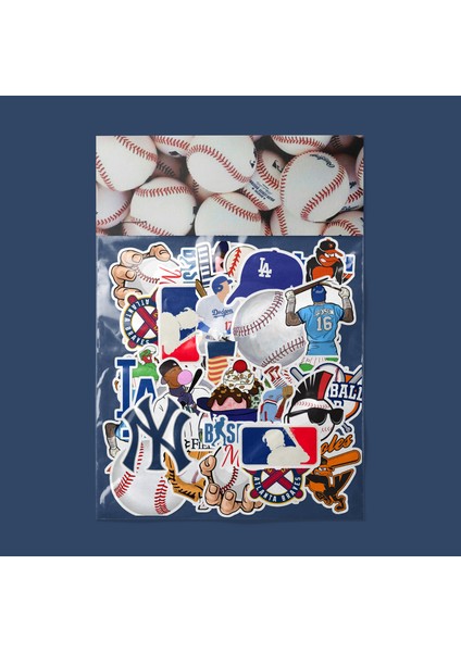 Baseball - Beyzbol Sticker Paketi -Bullet Journal - Ajanda - Planner - Defter - Laptop Etiket Çıkartma Çok Renkli 10 x 15 Paket Boyutu 3 x 5 cm Stickerlar Paket Içeriği 25 Adet Dadi Ramba Sticker