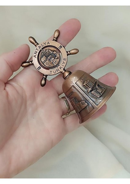 Zil Çan Resepsion Otel Okul Sallama Zili Metal Dümen Nostalji Müzikal Antalya Görseli fiyatları