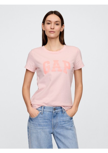 Kadın Pembe Gap Logo T-Shirt