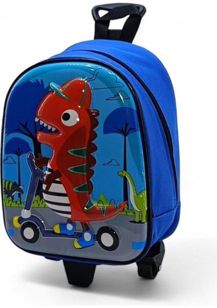 Anaokulu Çekçekli Sırt Çantası 3d Kabartmalı Kreş Erkek Çocuk Çantası
