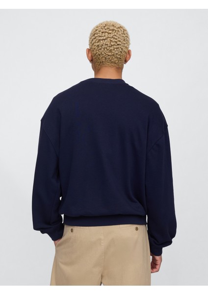 Erkek Lacivert Vintagesoft New York Gap Logo Sweatshirt fırsatları