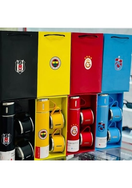 Taraftar Termos Seti ( 500 ml ) 3'lü Set 12 Saat Sıcak 12 Saat Soğuk Tutma