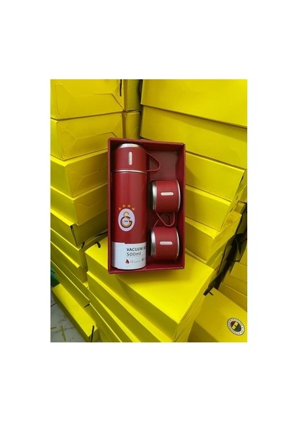Taraftar Termos Seti ( 500 ml ) 3'lü Set 12 Saat Sıcak 12 Saat Soğuk Tutma