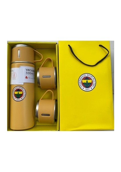 Taraftar Termos Seti ( 500 ml ) 3'lü Set 12 Saat Sıcak 12 Saat Soğuk Tutma