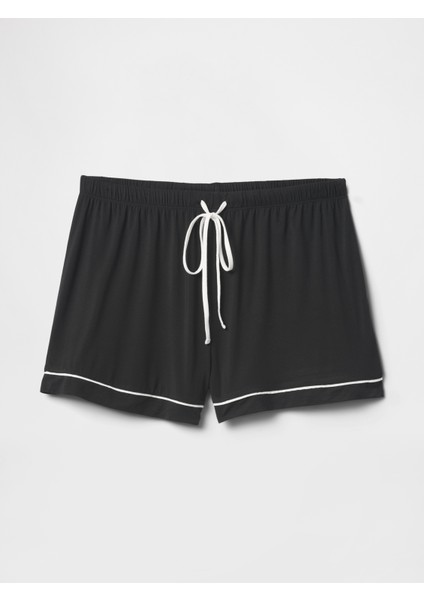 Kadın Siyah Modal Pijama Şort fiyatları