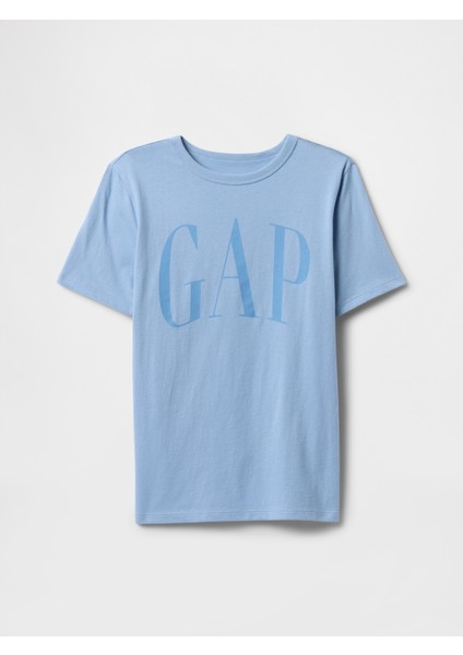 Erkek Çocuk Mavi Gap Logo T-Shirt