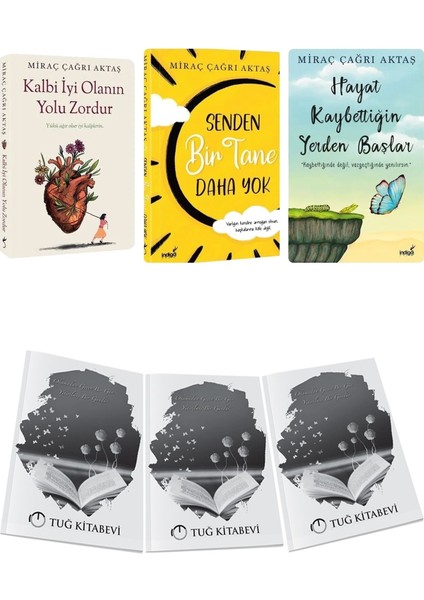 Kalbi Iyi Olanın Yolu Zordur - Senden Bir Tane Daha Yok - Hayat Kaybettiğin Yerden Başlar 3'lü Set + Hediyeli