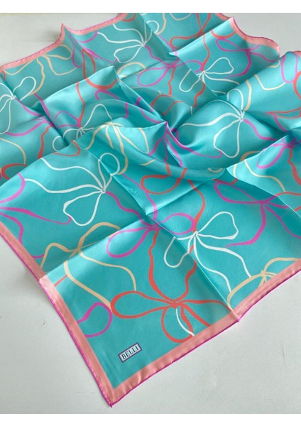 Tivil İpek Eşarp 4113 - 36 Mint Yeşili Karışık Desen modelleri