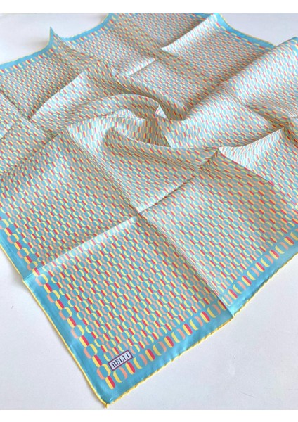 Tivil İpek Eşarp 4124 - 52 Su Yeşili Karışık Desen modelleri