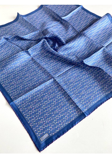 Tivil İpek Eşarp 4128 - 50 Mavi Karışık Desen modelleri