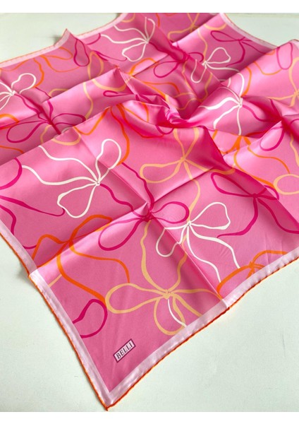 Tivil İpek Eşarp 4113 - 33 Pembe Karışık Desen modelleri