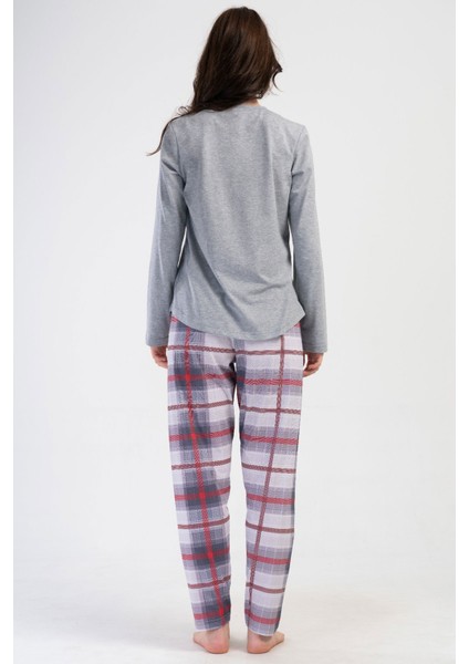 Kadın Büyük Beden Uzun Kol Pijama Takım , 404058 fırsatları