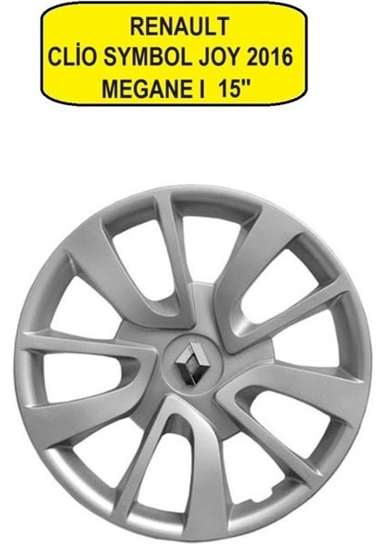 Jant Kapak 15'' Inç 1 Adet Renault Clio Symbol Joy 2016 Megane I