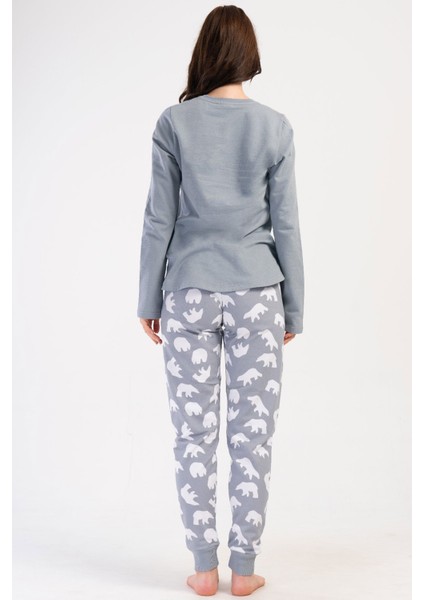 Pamuklu Kadın Uzun Kol Pijama Takım , 403035 fırsatları