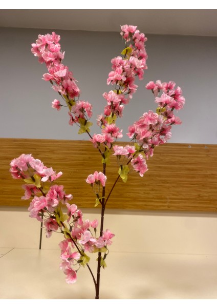Yapay Pembe Yeni Bahar Dalı Yükseklik 80 cm