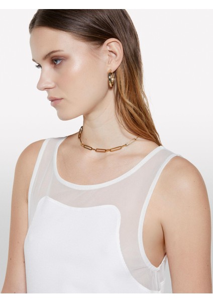 Viskoz Karışımlı Nervürlü Jarse Slim Fit Atlet Kadın Beyaz Atlet - 325P3Y61LH00Z fiyatları