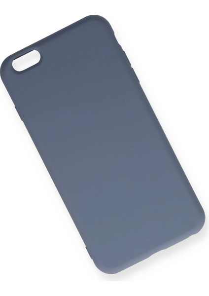 Apple iPhone 6 Plus Kılıf Nano Içi Kadife Silikon - Gri Gnzrz