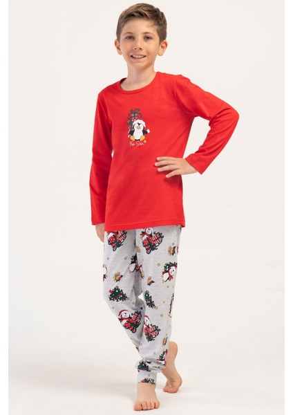 Erkek Çocuk Uzun Kol Pijama Takım(9-10/15-16) , 405331