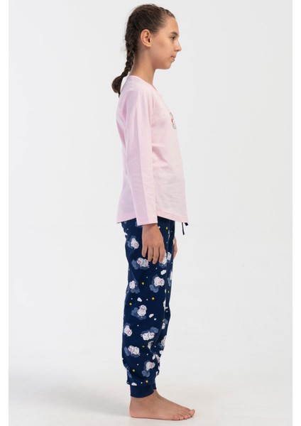 Pamuklu Kız Çocuk Uzun Kol Pijama Takım(3-4/7-8) , 405205 modelleri