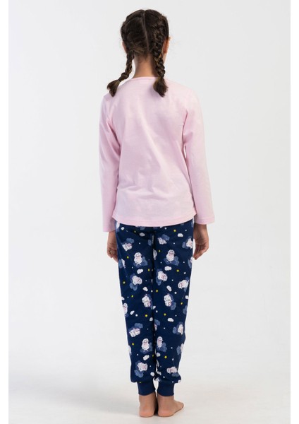 Pamuklu Kız Çocuk Uzun Kol Pijama Takım(3-4/7-8) , 405205 fırsatları