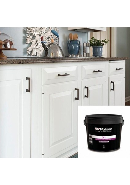 X1 Antiaging -Kokusuz Parlak 2,5litre -Ahşap Boyası -Beyaz