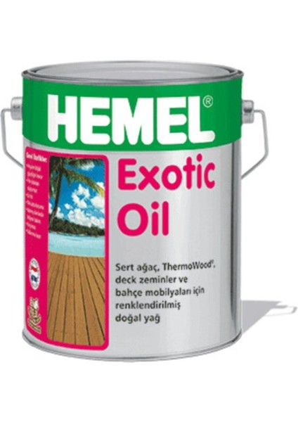 Exotic Oil - Bahçe Mobilyası Için Renkli Yağ - Mustard 2.5 kg
