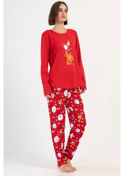 Pamuklu Kadın Büyük Beden Uzun Kol Pijama Takım , 405318 modelleri