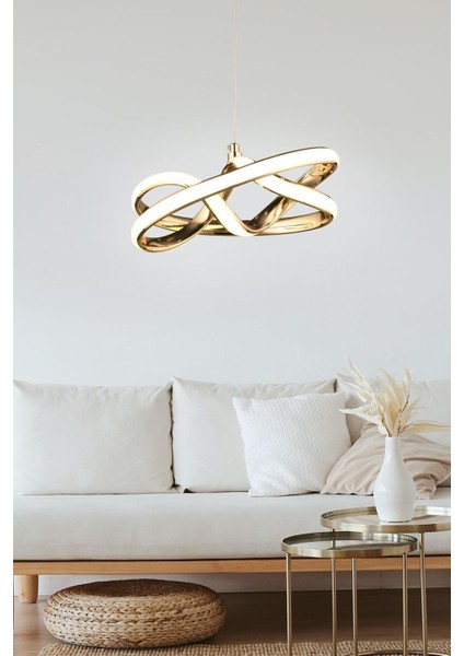 Vino Riserva Model Gold Kaplama Metal Salon Mutfak Oturma Yatak Odası Modern LED Sarkıt Avize indirimleri